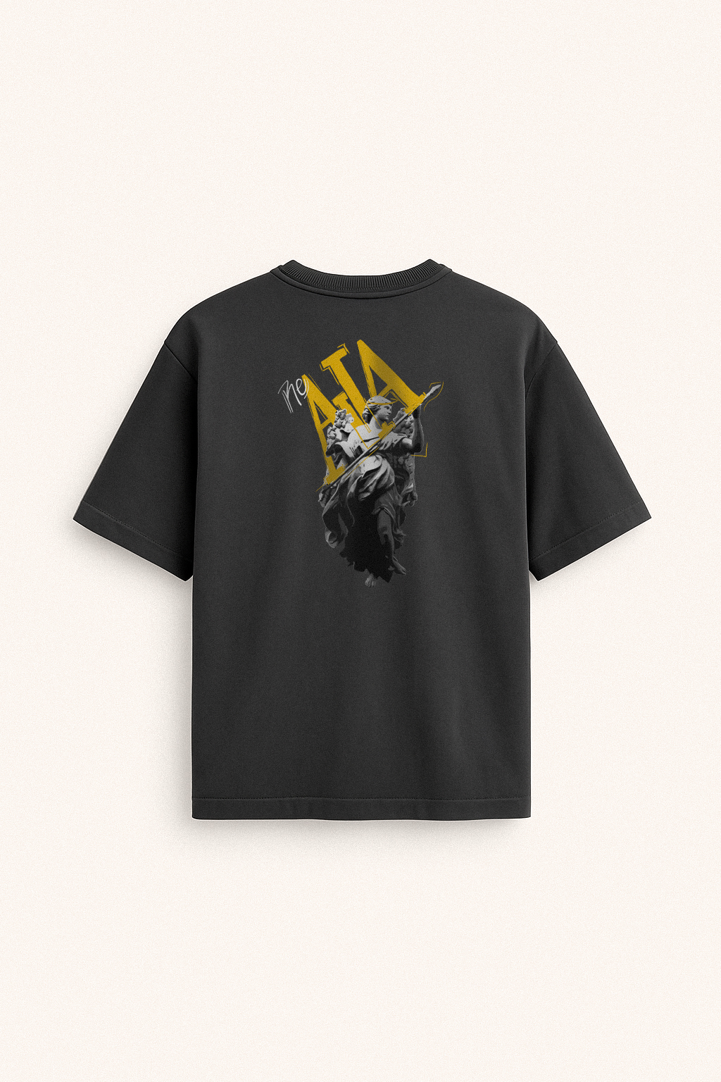 Camiseta Chumbo Oversized em Malhão – Anjo (Re)AJA - Imagem 4