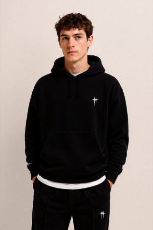 Blusa de moletom Holyc Essencial - Preto